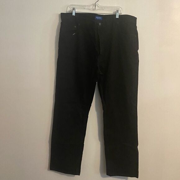 Arizona Black Flex Relaxed Straight Legs jean, size 42/32 - Picture 1 of 4